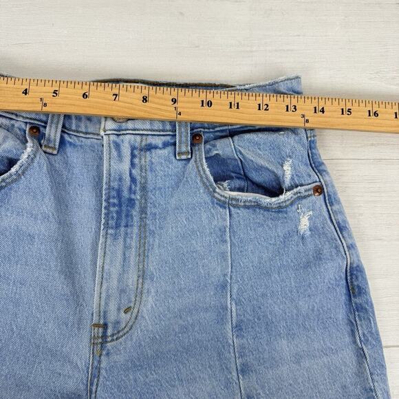 Abercrombie & Fitch Jeans 27 Curve Love 90s Straight Ultra High Rise Split Hem - Picture 11 of 16